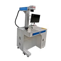 30W metalezko altzairu herdoilgaitzezko laser grabatzeko makina natrapen markatzeko makina plastiko automatikoa